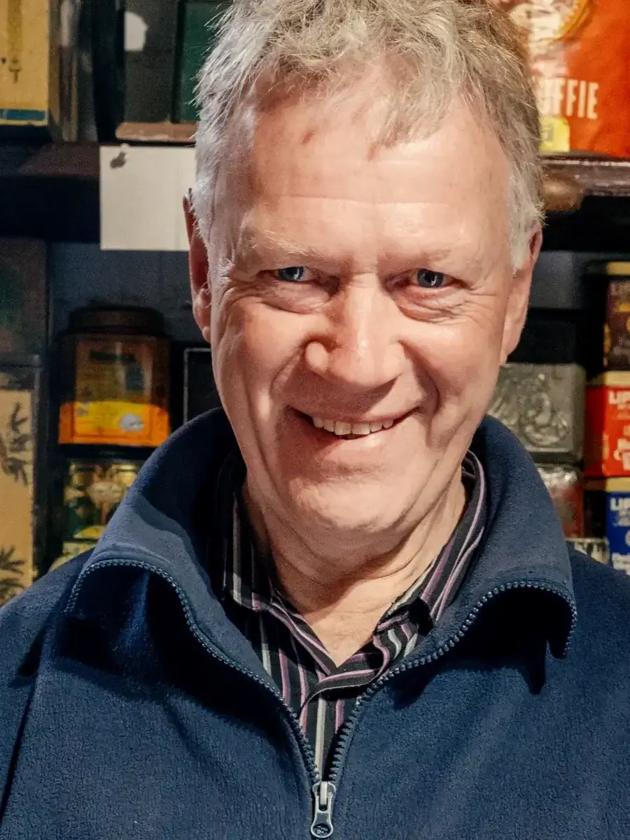 Portret van Jan van Verzamelschuur Het Winkelblik in Oosterend op Texel